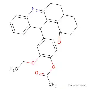 Molecular Structure of 823835-88-7 (Benz[a]acridin-11(7H)-one,
12-[4-(acetyloxy)-3-ethoxyphenyl]-8,9,10,12-tetrahydro-)