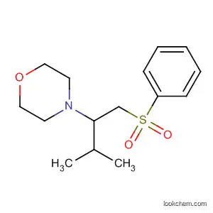 Molecular Structure of 866251-64-1 (Morpholine, 4-[2-methyl-1-[(phenylsulfonyl)methyl]propyl]-)