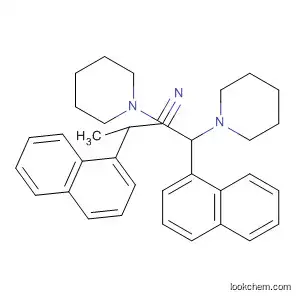 Molecular Structure of 866251-72-1 (1-Piperidinepropanenitrile,
b-1-naphthalenyl-a-(1-naphthalenyl-1-piperidinylmethyl)-)