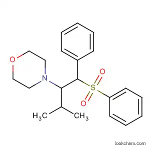 Molecular Structure of 866251-97-0 (Morpholine, 4-[2-methyl-1-[phenyl(phenylsulfonyl)methyl]propyl]-)