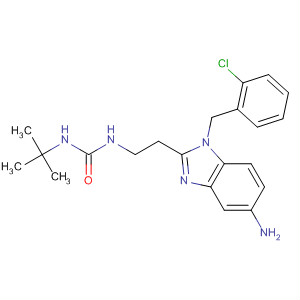 Urea,  N-[2-[5-amino-1-[(2-chlorophenyl)methyl]-1H-benzimidazol-2-yl]ethyl]-N'  -(1,1-dimethylethyl)-