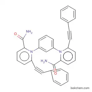 Molecular Structure of 881843-66-9 (2-Pyridinecarboxamide, N,N'-1,3-phenylenebis[6-(phenylethynyl)-)