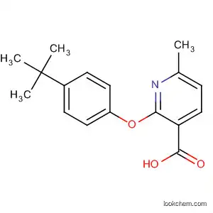 Molecular Structure of 889879-70-3 (3-Pyridinecarboxylic acid, 2-[4-(1,1-dimethylethyl)phenoxy]-6-methyl-)