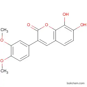 Molecular Structure of 894807-00-2 (2H-1-Benzopyran-2-one, 3-(3,4-dimethoxyphenyl)-7,8-dihydroxy-)