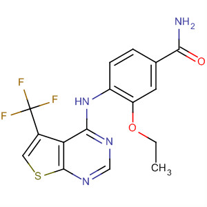 Benzamide,
3-ethoxy-4-[[5-(trifluoromethyl)thieno[2,3-d]pyrimidin-4-yl]amino]-(917908-55-5)