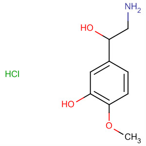 Molecular Structure of 13062-56-1 (Benzenemethanol, a-(aminomethyl)-3-hydroxy-4-methoxy-,
hydrochloride)