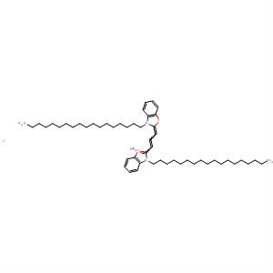 Benzoxazolium,  3-octadecyl-2-[3-(3-octadecyl-2(3H)-benzoxazolylidene)-1-propenyl]-,  iodide