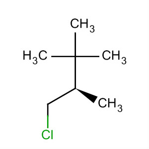 Molecular Structure of 16726-89-9 (Butane, 1-chloro-2,3,3-trimethyl-, (R)-)