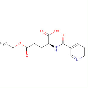 Molecular Structure of 17274-95-2 (L-Glutamic acid, N-(3-pyridinylcarbonyl)-, 1-ethyl ester)