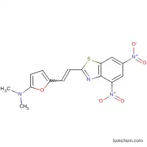 Molecular Structure of 919285-59-9 (2-Furanamine,  5-[2-(4,6-dinitro-2-benzothiazolyl)ethenyl]-N,N-dimethyl-)