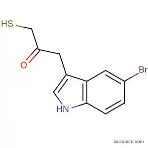 Molecular Structure of 919296-23-4 (2-Propanone, 1-(5-bromo-1H-indol-3-yl)-3-mercapto-)