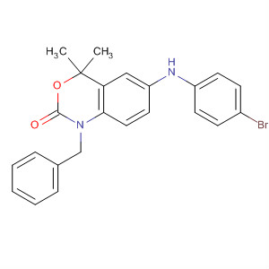 2H-3,1-Benzoxazin-2-one,  6-[(4-bromophenyl)amino]-1,4-dihydro-4,4-dimethyl-1-(phenylmethyl)-