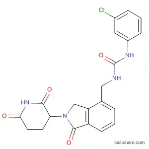 Molecular Structure of 927670-71-1 (Urea,
N-(3-chlorophenyl)-N'-[[2-(2,6-dioxo-3-piperidinyl)-2,3-dihydro-1-oxo-1
H-isoindol-4-yl]methyl]-)