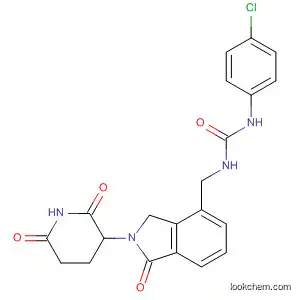 Molecular Structure of 927670-85-7 (Urea,
N-(4-chlorophenyl)-N'-[[2-(2,6-dioxo-3-piperidinyl)-2,3-dihydro-1-oxo-1
H-isoindol-4-yl]methyl]-)