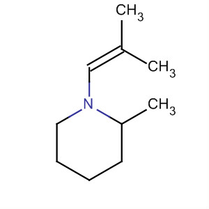Molecular Structure of 18513-82-1 (Piperidine, 2-methyl-1-(2-methyl-1-propenyl)-)