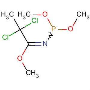 Molecular Structure of 19784-29-3 (Propanimidic acid, 2,2-dichloro-N-(dimethoxyphosphinyl)-, methyl ester)