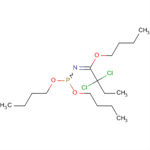 Molecular Structure of 19784-36-2 (Butanimidic acid, 2,2-dichloro-N-(dibutoxyphosphinyl)-, butyl ester)