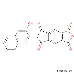 Molecular Structure of 23831-53-0 (1H-Indeno[5,6-c]furan-1,3,5,7(6H)-tetrone, 6-(3-hydroxy-2-quinolinyl)-)