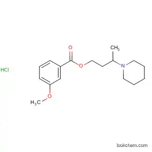 Molecular Structure of 37142-53-3 (Benzoic acid, 3-methoxy-, 3-(1-piperidinyl)butyl ester, hydrochloride)