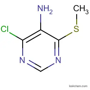 Molecular Structure of 37489-39-7 (5-Pyrimidinamine, 4-chloro-6-(methylthio)-)