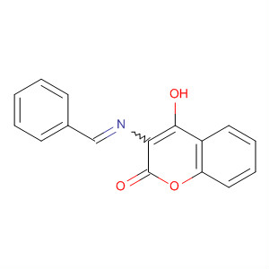 2H-1-Benzopyran-2-one, 4-hydroxy-3-[(phenylmethylene)amino]-