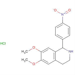 Isoquinoline, 1,2,3,4-tetrahydro-6,7-dimethoxy-1-(4-nitrophenyl)-, monohydrochloride