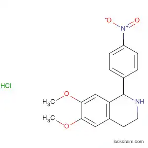 Molecular Structure of 4728-52-3 (Isoquinoline, 1,2,3,4-tetrahydro-6,7-dimethoxy-1-(4-nitrophenyl)-,
monohydrochloride)