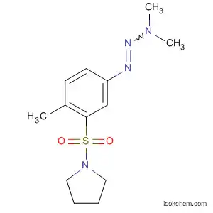 Molecular Structure of 50499-16-6 (Pyrrolidine, 1-[[5-(3,3-dimethyl-1-triazenyl)-2-methylphenyl]sulfonyl]-)