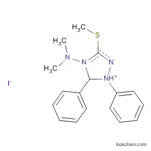 Molecular Structure of 51000-28-3 (1H-1,2,4-Triazolium, 4-(dimethylamino)-3-(methylthio)-1,5-diphenyl-,
iodide)
