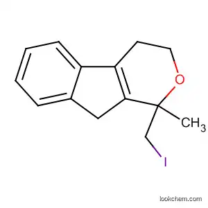 Molecular Structure of 52001-42-0 (Indeno[2,1-c]pyran, 1,3,4,9-tetrahydro-1-(iodomethyl)-1-methyl-)
