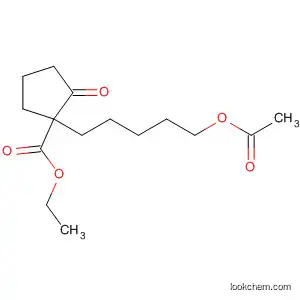Molecular Structure of 52478-11-2 (Cyclopentanecarboxylic acid, 1-[5-(acetyloxy)pentyl]-2-oxo-, ethyl ester)