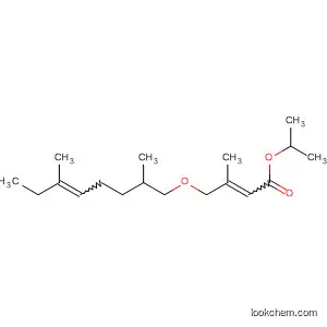 Molecular Structure of 53311-75-4 (2-Butenoic acid, 4-[(2,6-dimethyl-5-octenyl)oxy]-3-methyl-, 1-methylethyl
ester)