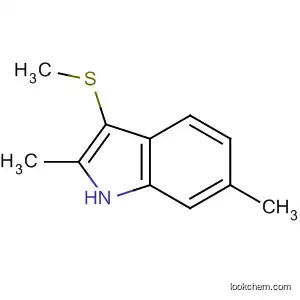 1H-Indole, 2,6-dimethyl-3-(methylthio)-