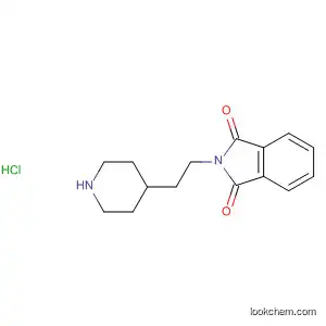 Molecular Structure of 53750-62-2 (1H-Isoindole-1,3(2H)-dione, 2-[2-(4-piperidinyl)ethyl]-,
monohydrochloride)
