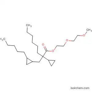 Molecular Structure of 54050-64-5 (Cyclopropaneoctanoic acid, 2-[(2-pentylcyclopropyl)methyl]-,
2-(2-methoxyethoxy)ethyl ester)