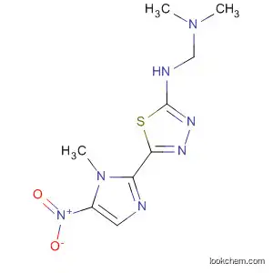 Molecular Structure of 54538-78-2 (Methanediamine,
N,N-dimethyl-N'-[5-(1-methyl-5-nitro-1H-imidazol-2-yl)-1,3,4-thiadiazol-
2-yl]-)