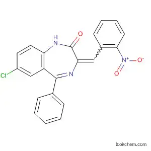 Molecular Structure of 55056-32-1 (2H-1,4-Benzodiazepin-2-one,
7-chloro-1,3-dihydro-3-[(2-nitrophenyl)methylene]-5-phenyl-)