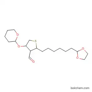 Molecular Structure of 55531-63-0 (3-Thiophenecarboxaldehyde,
2-[6-(1,3-dioxolan-2-yl)hexyl]tetrahydro-4-[(tetrahydro-2H-pyran-2-yl)oxy]
-)