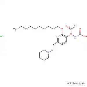 2-(Piperidin-1-yl)ethyl hydrogen [2-(decyloxy)phenyl]carbonimidate--hydrogen chloride (1/1)
