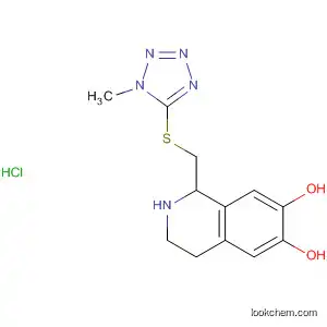 Molecular Structure of 55911-80-3 (6,7-Isoquinolinediol,
1,2,3,4-tetrahydro-1-[[(1-methyl-1H-tetrazol-5-yl)thio]methyl]-,
monohydrochloride)