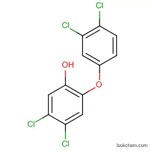 Molecular Structure of 56858-69-6 (Phenol, 4,5-dichloro-2-(3,4-dichlorophenoxy)-)