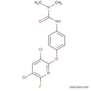 Molecular Structure of 57190-98-4 (Urea, N'-[4-[(3,5-dichloro-6-fluoro-2-pyridinyl)oxy]phenyl]-N,N-dimethyl-)