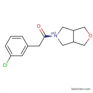 Molecular Structure of 57269-02-0 (1H-Furo[3,4-c]pyrrole, 5-[(3-chlorophenyl)acetyl]hexahydro-, cis-)