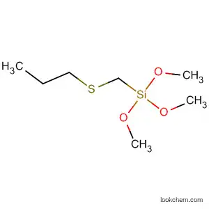 Molecular Structure of 57557-67-2 (Silane, trimethoxy[(propylthio)methyl]-)