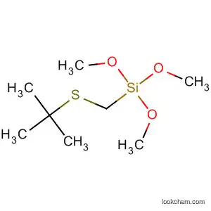 Molecular Structure of 57557-70-7 (Silane, [[(1,1-dimethylethyl)thio]methyl]trimethoxy-)