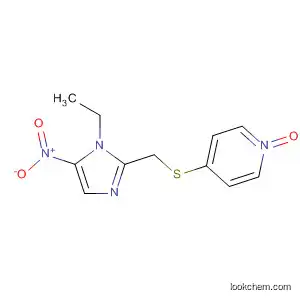Molecular Structure of 57561-50-9 (Pyridine, 4-[[(1-ethyl-5-nitro-1H-imidazol-2-yl)methyl]thio]-, 1-oxide)