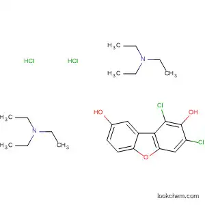 Molecular Structure of 57848-59-6 (Ethanamine, 2,2'-[2,8-dibenzofurandiylbis(oxy)]bis[N,N-diethyl-,
dihydrochloride)