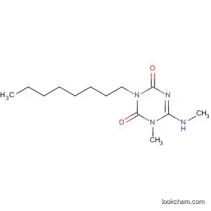 Molecular Structure of 57987-29-8 (1,3,5-Triazine-2,4(1H,3H)-dione, 1-methyl-6-(methylamino)-3-octyl-)