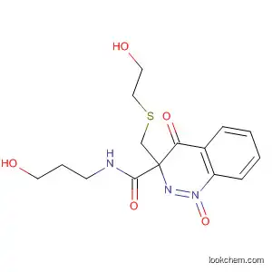 Molecular Structure of 57990-10-0 (2-Quinoxalinecarboxamide,
3-[[(2-hydroxyethyl)thio]methyl]-N-(3-hydroxypropyl)-, 1,4-dioxide)