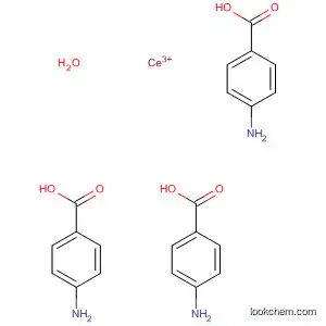 Molecular Structure of 57997-47-4 (Benzoic acid, 4-amino-, cerium(3+) salt (3:1), monohydrate)